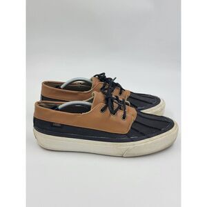 Vans Women’s Sz 9.0 Black Tan Lace Up Water Resistant Duck Boat Shoes  Loafers